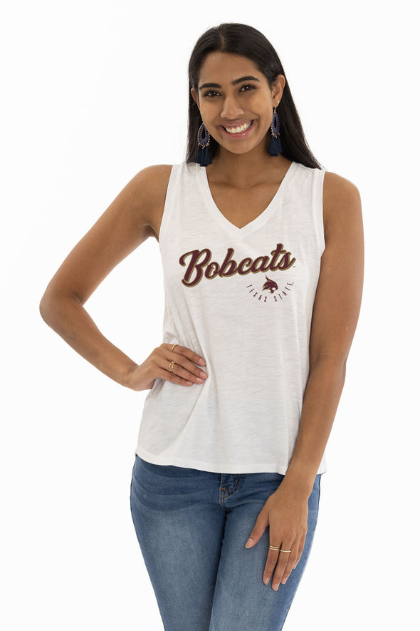 Texas State Bobcats Sloan V-Neck Tank