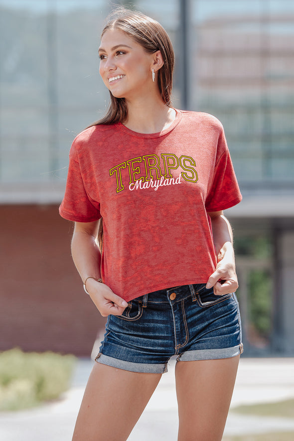 Maryland Terrapins Kimberly Crop Tee